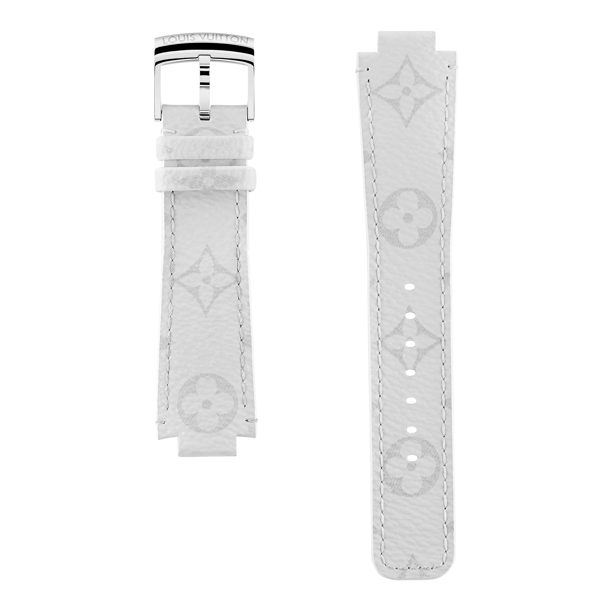 Tambour White Monogram Canvas Strap - Jewellery | LOUIS VUITTON
